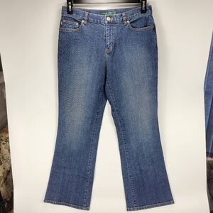 Lauren Ralph Lauren Straight Leg Blue Jeans Pants Womens 10 Work Business Casual